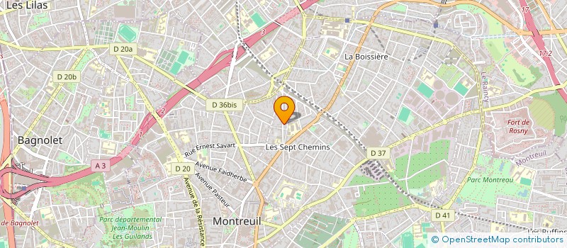 localisation de l'entreprise BREAK ADDICT à MONTREUIL