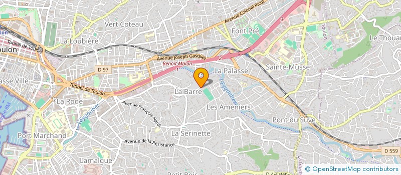 localisation de l'entreprise BREAK'IN BOWL FRANCE à TOULON