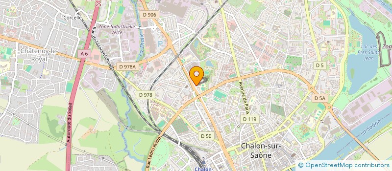 localisation de l'entreprise BREAK THE FLOOR à CHALON-SUR-SAONE