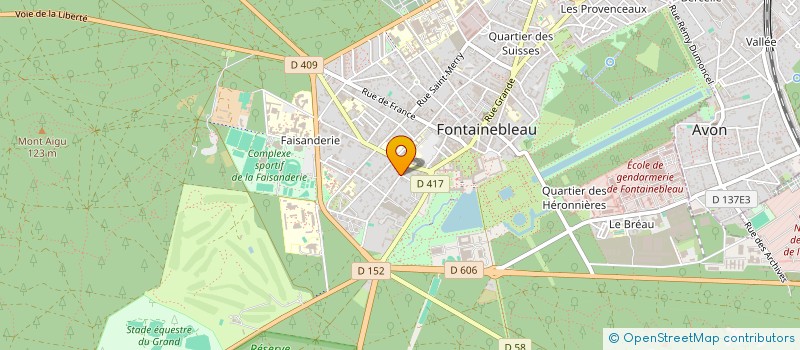 localisation de l'entreprise BREAL à FONTAINEBLEAU