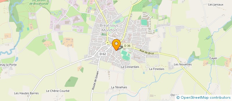 localisation de l'entreprise BREALAISE CULTURE ET LOISIRS à BREAL-SOUS-MONTFORT