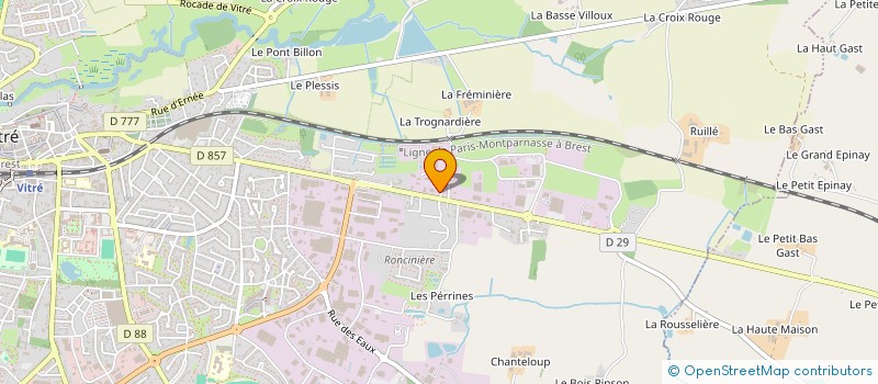 localisation de l'entreprise BREARD AUTOMOBILES  VITRE