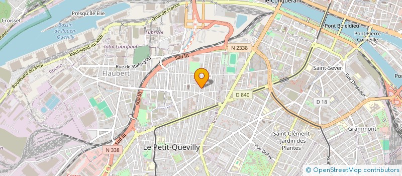 localisation de l'entreprise BREARD COMMUNICATION SA à LE PETIT-QUEVILLY