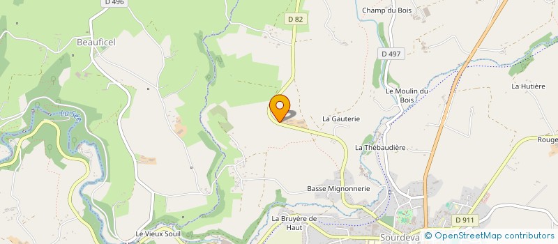 localisation de l'entreprise BREARD PATRICK  SOURDEVAL