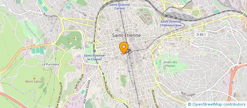localisation de l'entreprise BREAS NETTOYAGE à SAINT-ETIENNE