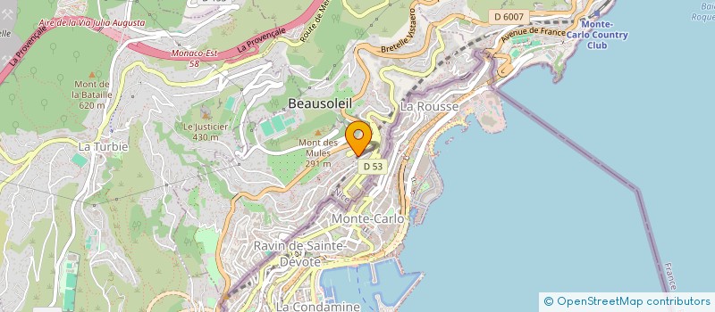 localisation de l'entreprise BREATH INVEST  BEAUSOLEIL