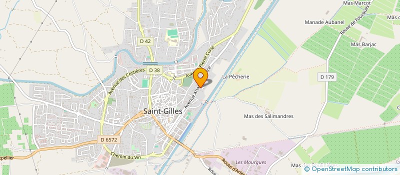 localisation de l'entreprise BREBAN ET FILS à SAINT-GILLES