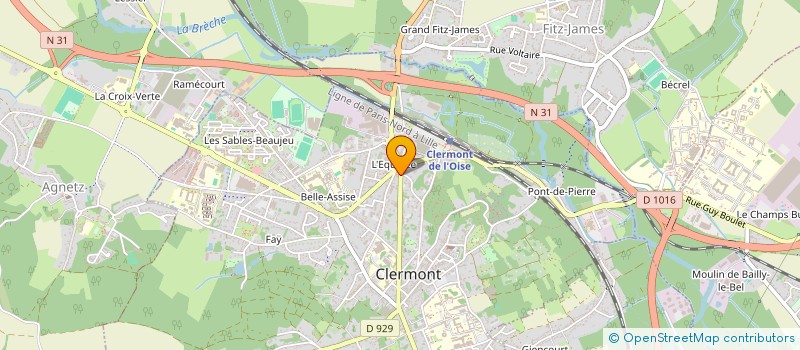 localisation de l'entreprise BREBANT ET GERAND à CLERMONT