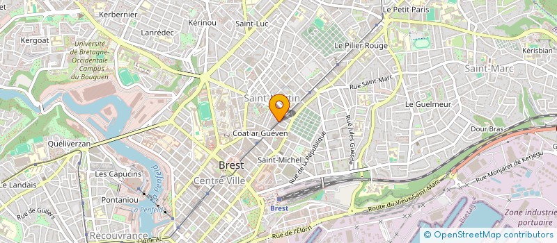 localisation de l'entreprise BREBAR à BREST