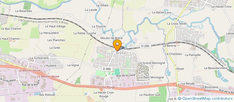 localisation de l'entreprise BRECE BASKET CLUB  BRECE