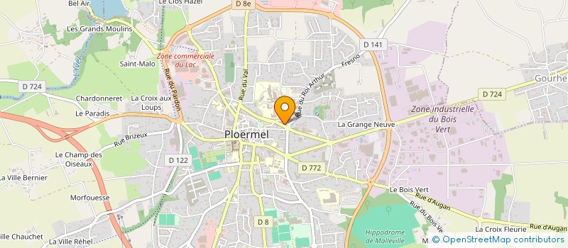 localisation de l'entreprise BRECELIANT LITERIE à PLOERMEL