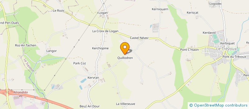 localisation de l'entreprise BRECHARD COUVERTURE  LE TREVOUX