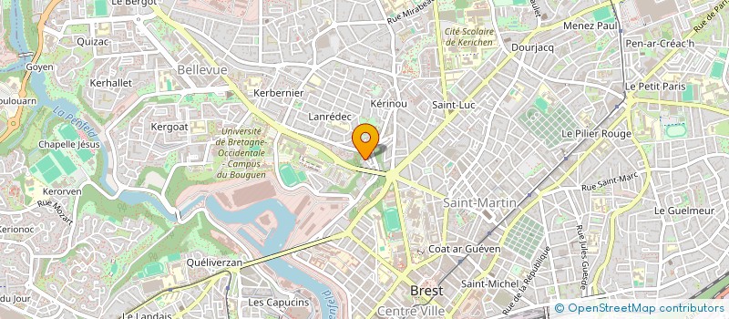 localisation de l'entreprise BRECHE à BREST