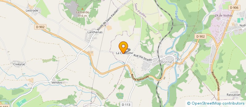 localisation de l'entreprise BRED 43 IMMO  BORNE