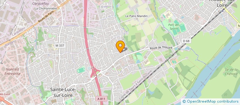 localisation de l'entreprise BRED'IMMO  SAINTE-LUCE-SUR-LOIRE