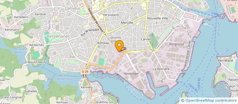 localisation de l'entreprise BREDA ELECTRONIQUE SARL à LORIENT