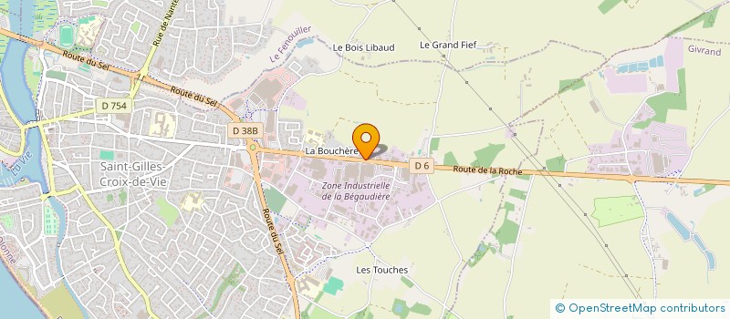 localisation de l'entreprise BREDAN à SAINT-GILLES-CROIX-DE-VIE