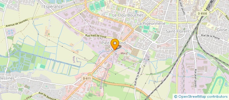 localisation de l'entreprise BREDIF 79 à NIORT