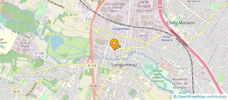localisation de l'entreprise BREDIS à LONGJUMEAU
