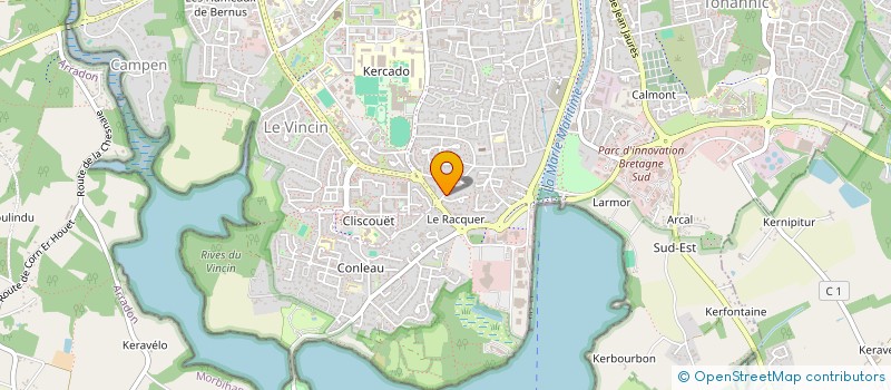 localisation de l'entreprise BREDOR à VANNES