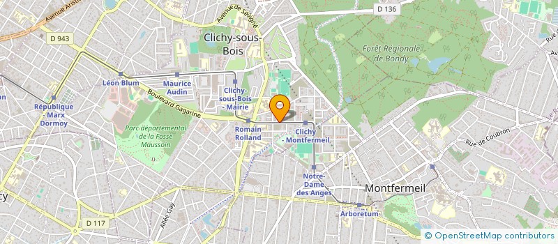 localisation de l'entreprise BREFOND à CLICHY-SOUS-BOIS