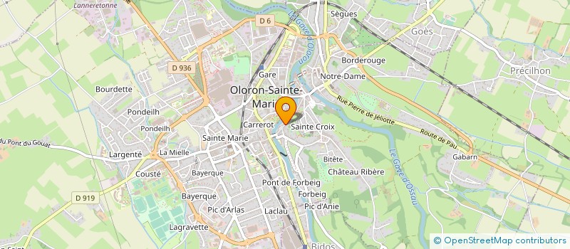 localisation de l'entreprise BREGEAUD CELINE à OLORON-SAINTE-MARIE