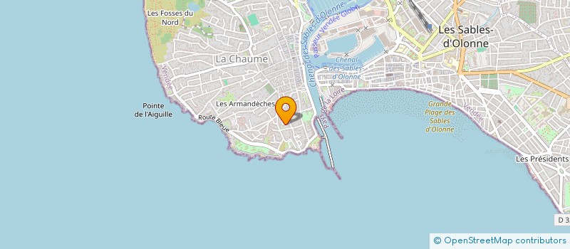 localisation de l'entreprise BREGEON INDIVISION  LES SABLES D'OLONNE