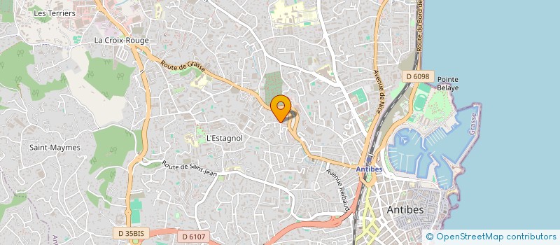 localisation de l'entreprise BREGIER PAYSAGE  ANTIBES