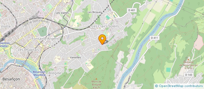 localisation de l'entreprise BREGILLE'ARTS à BESANCON