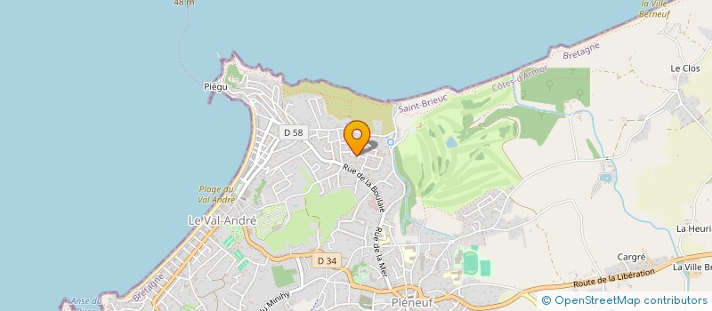 localisation de l'entreprise BREGLAM  PLENEUF-VAL-ANDRE