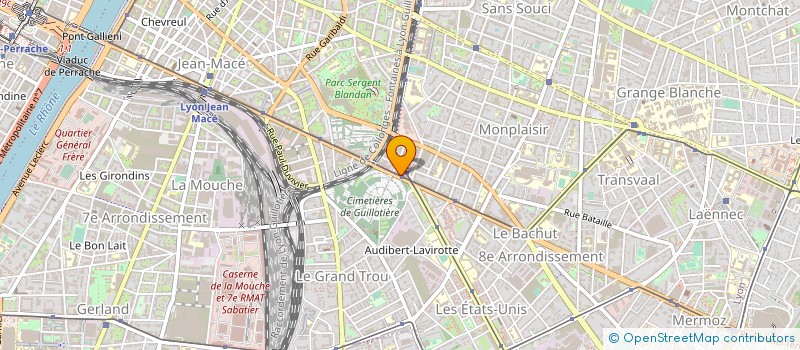 localisation de l'entreprise BREGNON M.V.T.F.  LYON