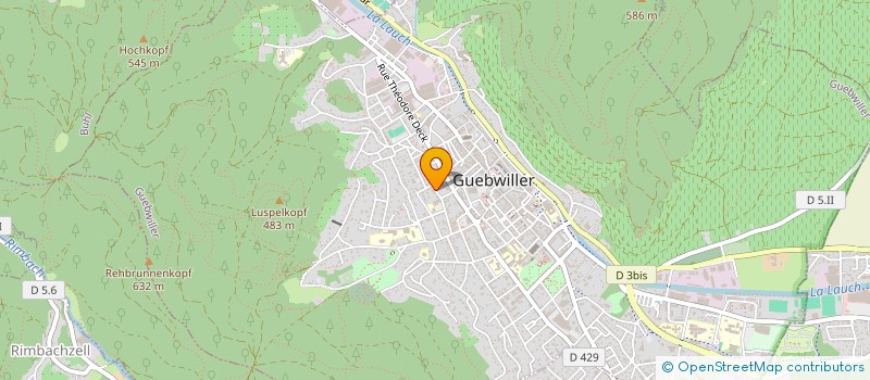 localisation de l'entreprise BREGOLIN 2M  GUEBWILLER