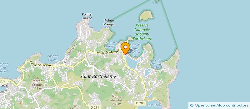 localisation de l'entreprise BREGOR COMPAGNY  SAINT-BARTHELEMY