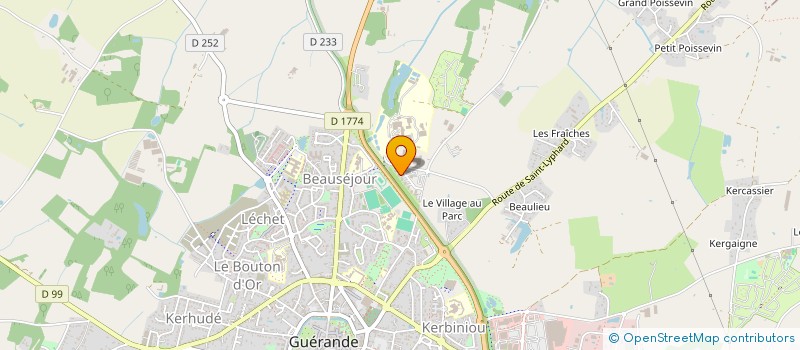 localisation de l'entreprise BREHAL  GUERANDE