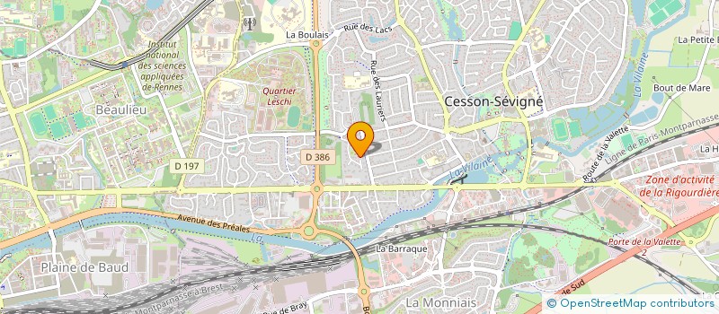localisation de l'entreprise BREHAT à CESSON-SEVIGNE