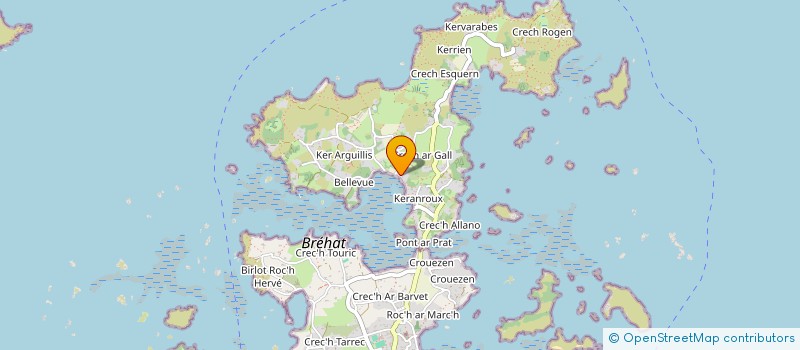 localisation de l'entreprise BREHAT VERRERIE  ILE-DE-BREHAT