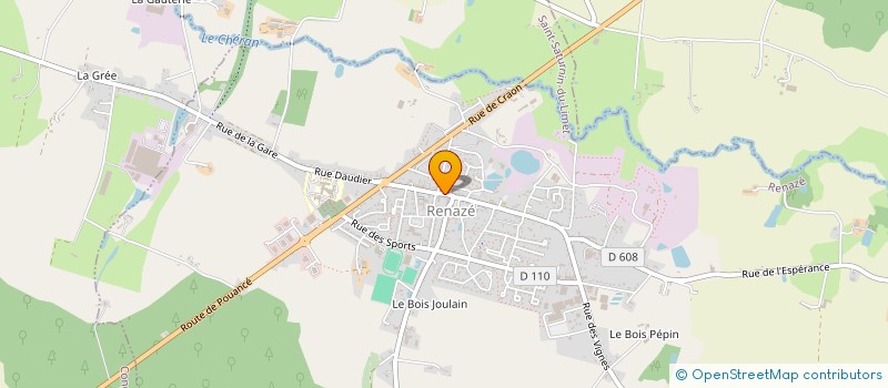 localisation de l'entreprise BREHIN H. & MANCEAU Y.  RENAZE