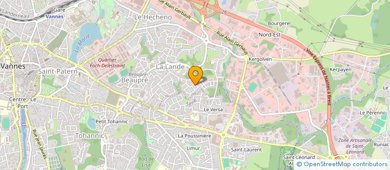 localisation de l'entreprise BREHONNET-PIERRE à VANNES