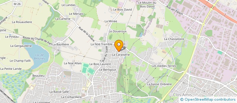 localisation de l'entreprise BREIL FUTSAL à COUERON