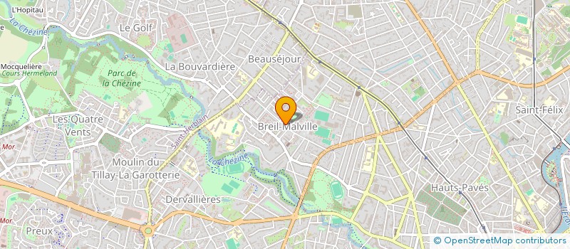 localisation de l'entreprise BREIL JEUNESSE SOLIDARITE  NANTES