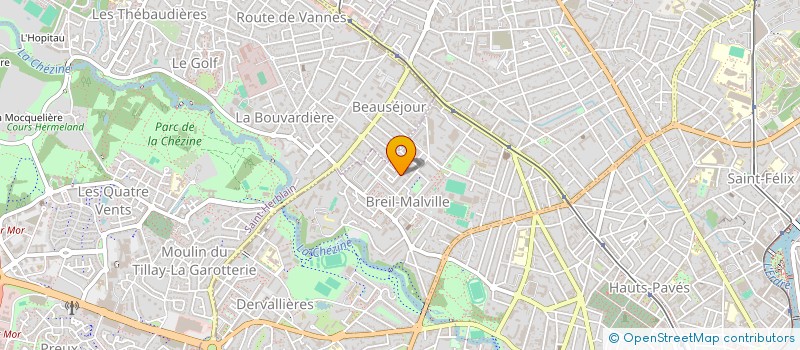 localisation de l'entreprise BREIL OUEST  NANTES