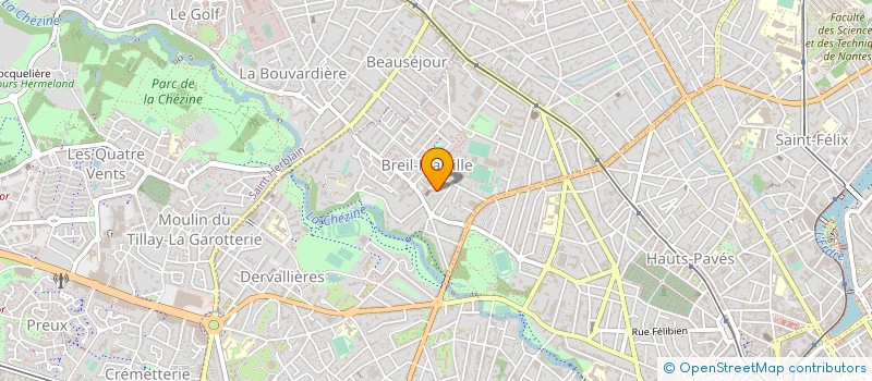 localisation de l'entreprise BREINA à NANTES