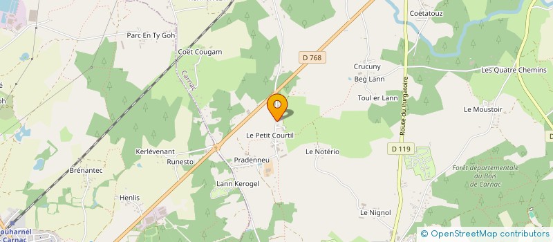 localisation de l'entreprise BREIZ  CARNAC