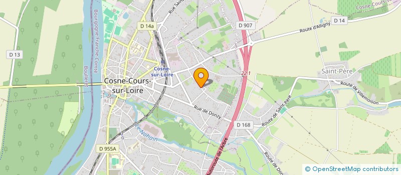 localisation de l'entreprise BREIZ-AOUR à COSNE-COURS-SUR-LOIRE