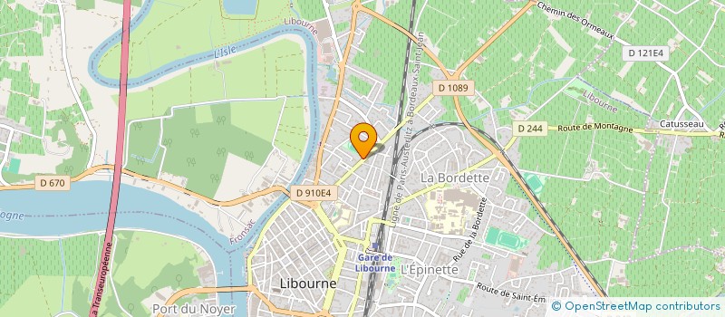 localisation de l'entreprise BREIZ AQUITAINE II  LIBOURNE