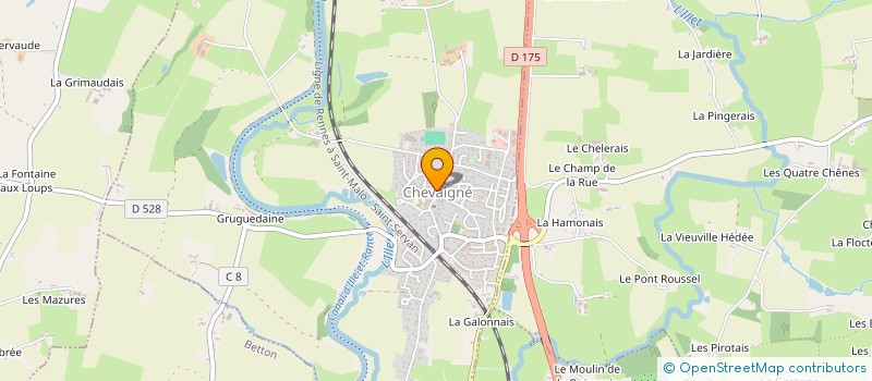 localisation de l'entreprise BREIZ-COWBOY 35  CHEVAIGNE