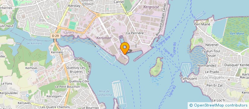 localisation de l'entreprise BREIZ ELEC à LORIENT