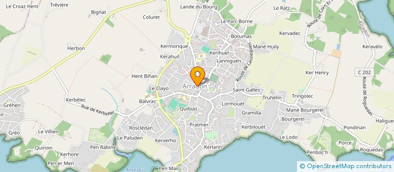 localisation de l'entreprise BREIZ'H ILES à ARRADON