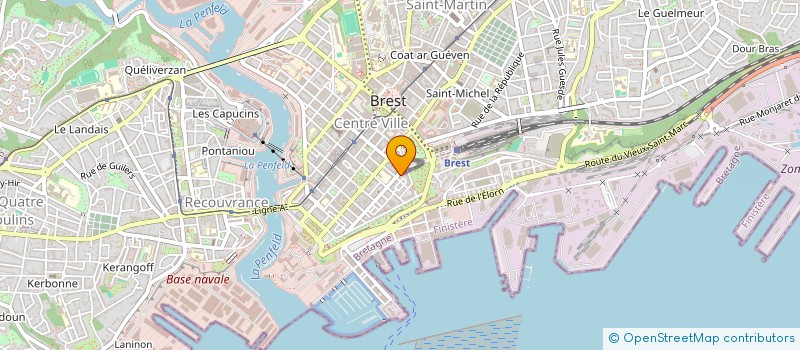 localisation de l'entreprise BREIZ'HAB à BREST
