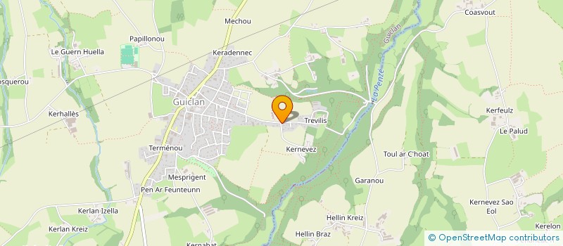 localisation de l'entreprise BREIZ IZEL  GUICLAN